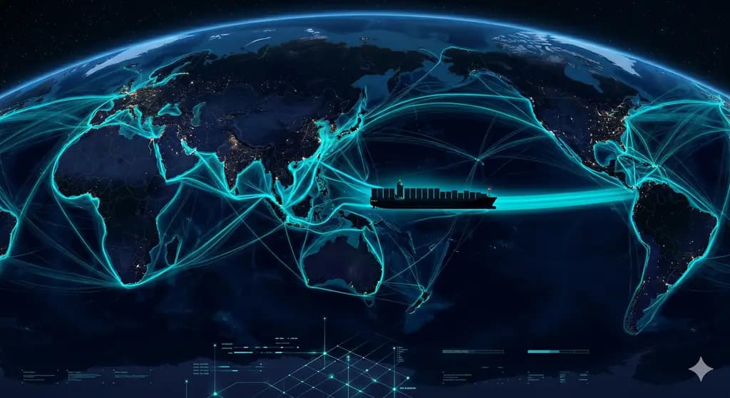 Global shipping routes